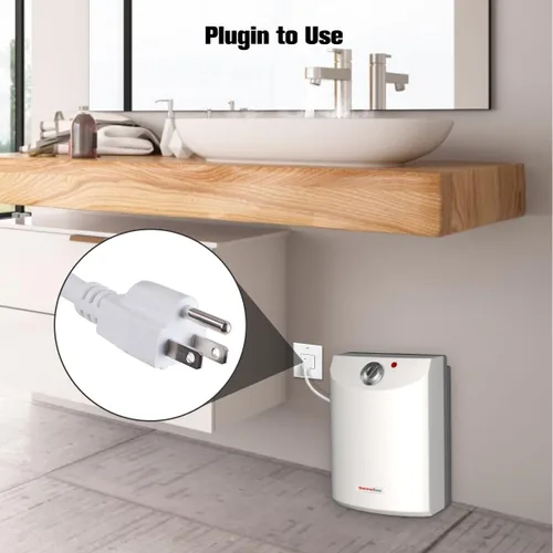 Miniatura 6 de Thermoflow Calentador de agua eléctrico con mini tanque, 4.0 galones, 120 V, con cable, para debajo del fregadero, pequeño calentador de agua