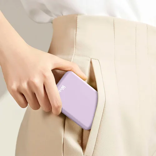 Miniatura 6 de WOBSION Espejo de viaje recargable con luz, espejo de aumento compacto 1x/3x para maquillaje, 3 modos de color, portátil para bolso, bolsillo