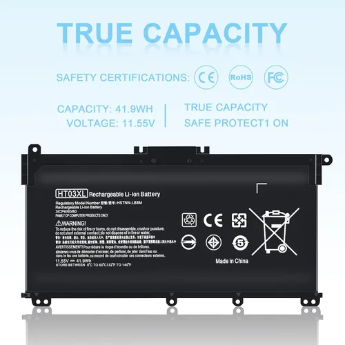 Miniatura 5 de TSKYBEAR HTO3XL Batería para Laptop L11119-855 HT03XL Compatible con HP Pavilion 14 15 17 15-CS 15-DA 15-DB Serie 15-DA0012DX 14-CE0068ST