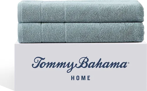 Miniatura 26 de Tommy Bahama - Toallas de baño, 100% algodón suave y absorbente, resistentes a la decoloración y a la decoloración, toallas de baño de peso medio