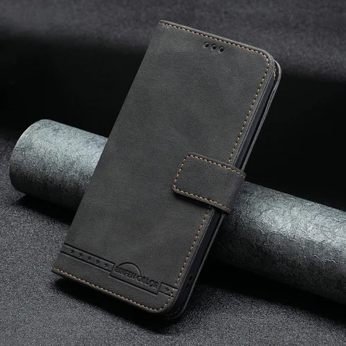 Miniatura 3 de jioeuinly Kalley Black 3 - Funda compatible con Kalley Black 3 Phone Case Cover Flip Stand Cover PU Leather BF09 Wallet Case Black