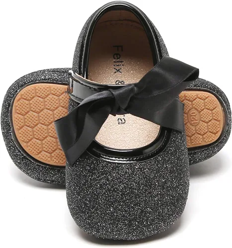 Miniatura 45 de Felix & Flora Zapatos de bebé de suela suave - Zapatos de bebé para caminar, mocasines, suela de goma, zapatos de cuna