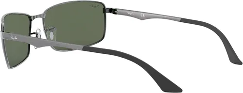 Miniatura 5 de Ray-Ban Gafas de sol rectangulares de metal RB3498 para hombre