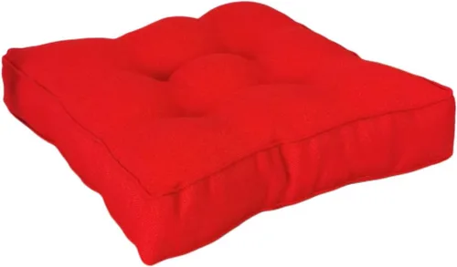 Miniatura 13 de Cojín cuadrado sólido de 16 pulgadas para silla, estilo tatami, cojín antideslizante y grueso, tapete suave para silla de oficina, cocina, comedor