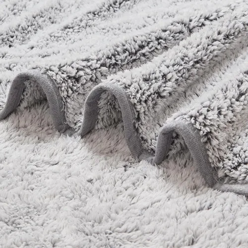 Miniatura 9 de EMME Manta de Vellón Sherpa Suave Reversible Felpa Esponjosa Grande, Ligera Cálida Decorativa Bohemia Cobertura de Manta para Sofá, Sillón, 05-Plush