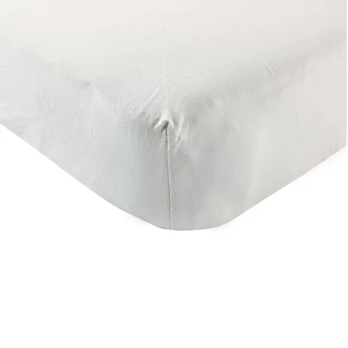Miniatura 23 de Touched by Nature Sábana de cuna unisex de algodón orgánico para bebés y niños pequeños, a cuadros, gris sólido, talla única