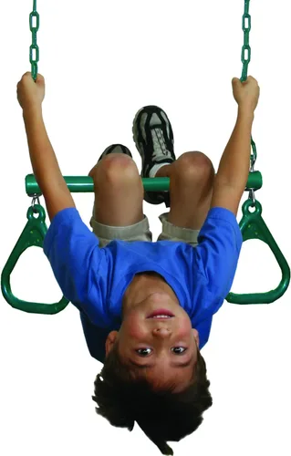 Miniatura 2 de Swing-N-Slide Combo de trapecio de anillo extra resistente, verde