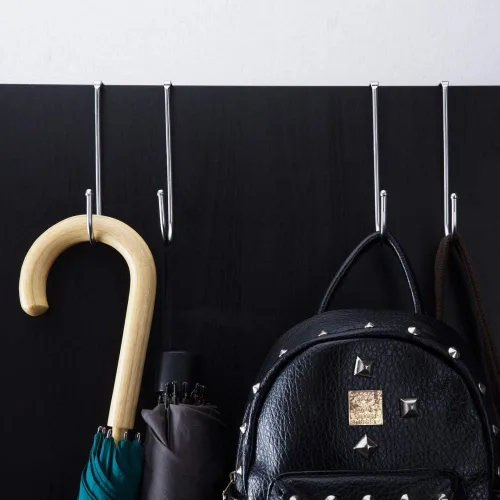 Miniatura 8 de Ganchos resistentes para colgar sobre la puerta, ganchos individuales para cargas de hasta 50 libras para cocina, baño, dormitorio y oficina