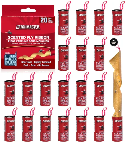 Miniatura 4 de Catchmaster Paquete de 12 trampas para moscas, paquete de 12 y cinta para moscas, paquete de 20 trampas para insectos y moscas para interiores