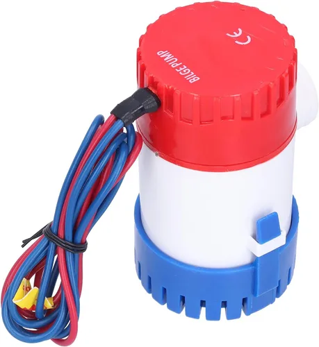 Miniatura 7 de Kit de bomba de sentina sumergible marina automática 12V/24V 350-1100GPH, eje de acero inoxidable, carcasa ABS, filtro fácil de limpiar para drenaje