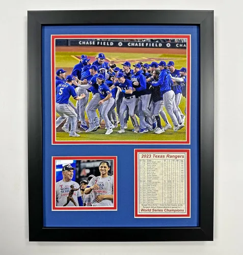 Miniatura 5 de Texas Rangers Campeones de la Serie Mundial 2023 Collage de fotos enmarcadas 2 tamaños y estilos (ALCS, 12 x 15 pulgadas)