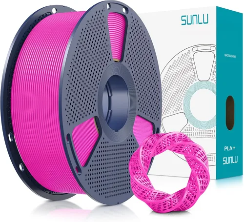 Miniatura 26 de SUNLU - Filamento PLA Plus para impresora 3D, 1.75 mm, bobina de 1 kg (2.2 lb), enrollado de forma ordenada, precisión dimensional ±0.02 mm