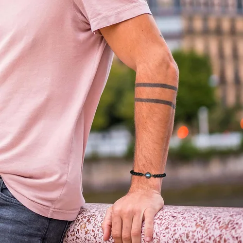 Miniatura 2 de COAI Pulsera de mal de ojo con cuentas de piedra