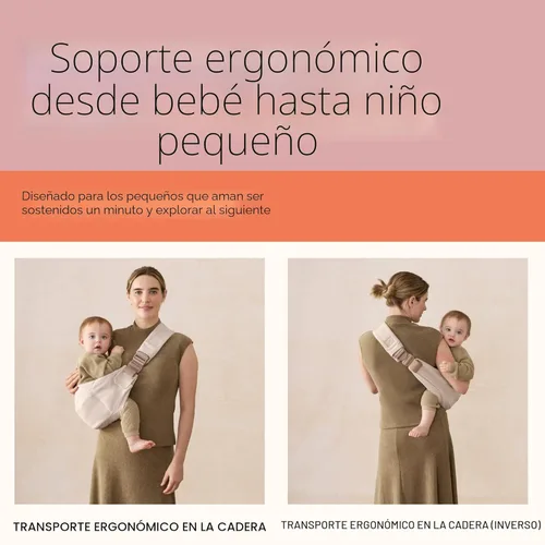 Miniatura 5 de Ergobaby Upsie Eslinga de Cadera – Portabebé Azul Medianoche – Eslinga Ajustable y Ligera para Niños Pequeños – Diseño Ergonómico y Transpirable