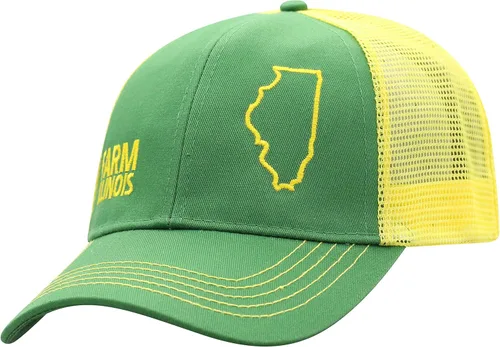 Miniatura 66 de John Deere Gorra de béisbol con logotipo y malla trasera con contraste, para hombre
