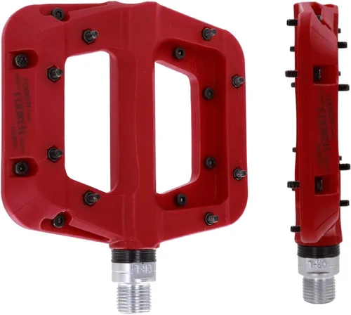 Miniatura 4 de FOOKER Pedales MTB para bicicleta de montaña, 3 rodamientos, antideslizantes, ligeros, de fibra de nailon, pedales de plataforma de bicicleta