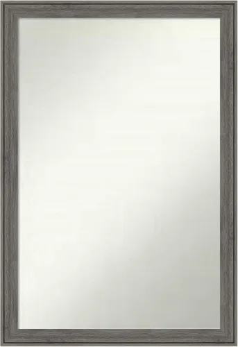 Miniatura 188 de Amanti Art Espejo personalizado, espejo de baño gris plomo a rayas, espejo de pared o espejo de tocador de baño sobre el fregadero