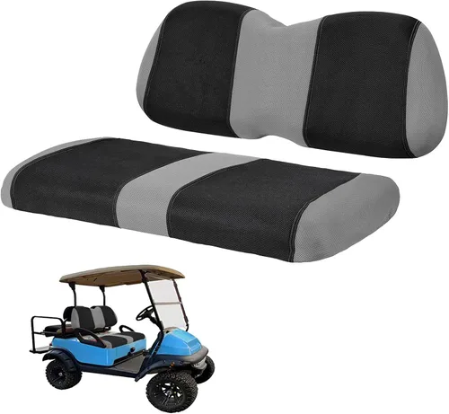 Miniatura 11 de Juego de fundas de asiento de carrito de golf, fundas para asientos delanteros de carrito de golf, ajuste para Club Car Precedent OEM, cojín de Azul