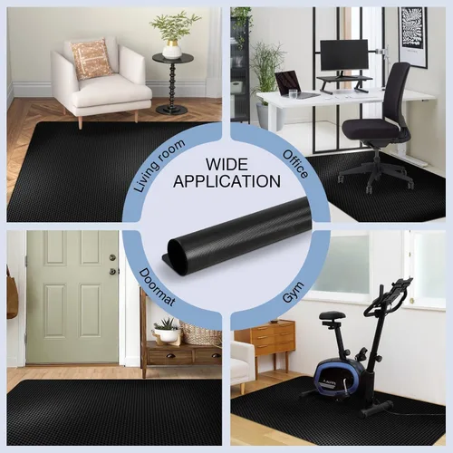 Miniatura 7 de Tapete impermeable para silla de 30" x 48" para madera dura, tapete para silla de oficina para silla con ruedas, tapete de escritorio para madera