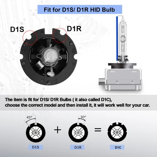 Miniatura 5 de RCP - D1S8 - (un par) D1S/ D1R 8000K Bombilla de repuesto Xenón HID, stents metálicos azul hielo, base de 12 V, lámparas para auto, faros delanteros