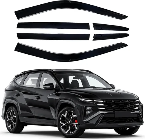 Miniatura 25 de Juego de 6 viseras de ventana para Toyota RAV4 2013 2014 2015 2016 2017 2018 Safe Rain Out-Channel Guard deflector