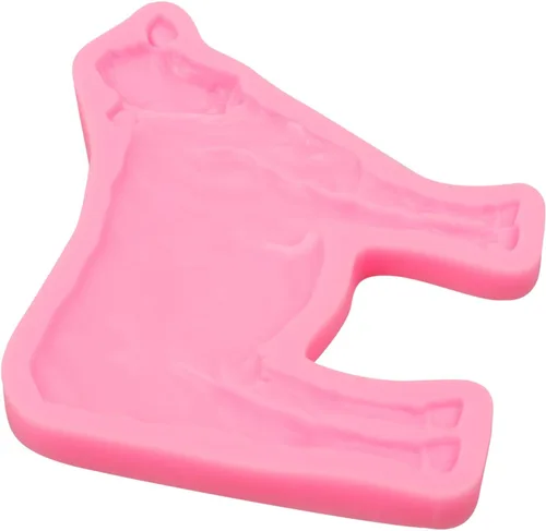 Miniatura 7 de Molde de silicona para ganado, moldes de chocolate de cerdo de gallo de granja, molde para hornear fondant de caballo para decoración de pasteles