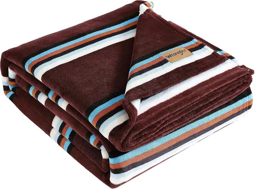 Miniatura 18 de Wrangler - Manta de tamaño individual, ropa de cama de forro polar de felpa súper suave y reversible, manta para sofá o cama (verde arena coyote)