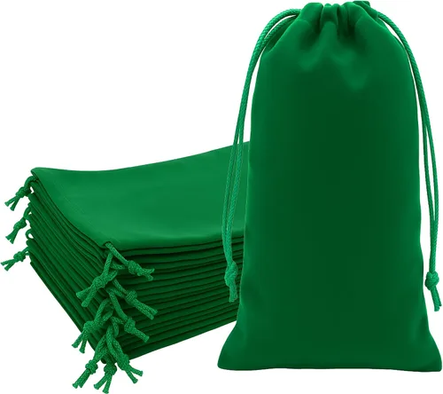 Miniatura 62 de Mandala Crafts Bolsas de terciopelo negro con cordón de 14 x 14 pulgadas, 10 bolsas grandes de terciopelo con cordón a granel para regalos de fiesta