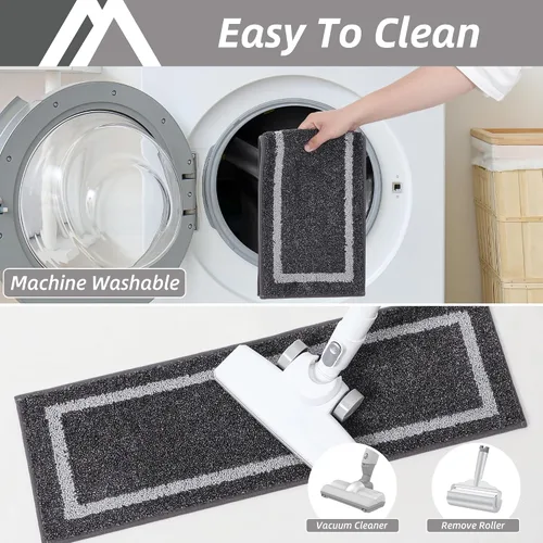 Miniatura 6 de COSY HOMEER Peldaños Suaves Antideslizantes Alfombra 28 x 9 pulgadas Alfombras de Escalera para Interiores para Escalones de Madera, Alfombras