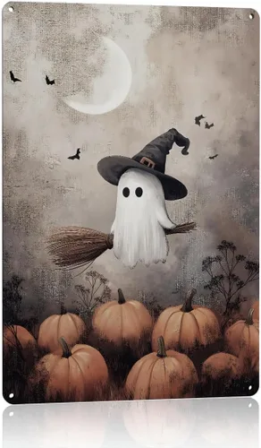 Miniatura 23 de Decoración de pared de fantasma de Halloween, decoración de fiesta de Halloween para interiores y exteriores, decoración espeluznante para el hogar