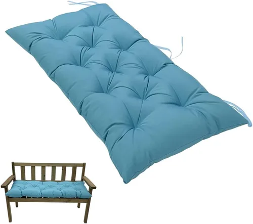 Miniatura 6 de SEAHOME Cojín de Banco para Interiores/Exteriores, Cojín de Asiento de Columpio Impermeable, Cojín de Silla para Exteriores, para Tumbona Muebles
