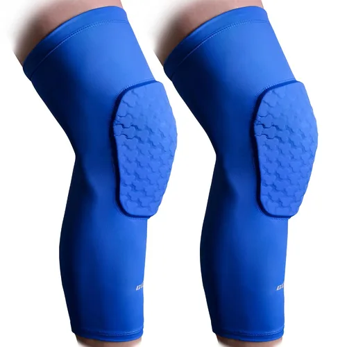 Miniatura 7 de COOLOMG Rodilleras de baloncesto de compresión para piernas para voleibol, fútbol, levantamiento de pesas, color negro, talla S T_negro