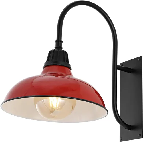 Miniatura 14 de JONATHAN Y Lámpara de pared de 12.25 pulgadas, color plateado mate, 1 lámpara de pared con cuello de cisne para exteriores, con pantalla de cuenco