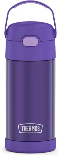 Miniatura 16 de THERMOS FUNTAINER - Botella de acero inoxidable con aislamiento al vacío y sorbete, capacidad de 12 onzas, para niños, azul Azul marino