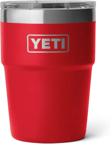 Miniatura 22 de YETI Rambler - Vaso apilable de 16 onzas, aislado al vacío, de acero inoxidable con tapa MagSlider Apilable
