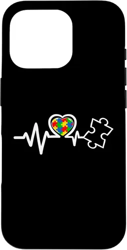 Miniatura 20 de Heart Puzzle Piece Heartbeat Cool Autism Awareness Case for iPhone 16