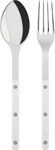 Miniatura 9 de SABRE PARIS - Juego de 2 piezas para servir - Colección Bistrot - Tenedor grande y cuchara grande - Acero inoxidable y nailon - Apto para Negro