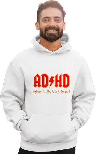 Miniatura 2 de Go All Out Sudadera con capucha para hombre y mujer con texto en inglés "Highway To Hey Look A Squirrel