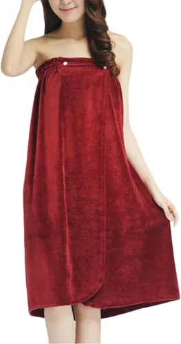 FakeFace Vestido de toalla de tubo, para mujeres, adolescentes, niñas, spa, ducha, baño, toalla de baño, toalla de baño, cubierta envolvente
