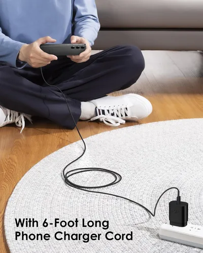Miniatura 6 de AISNI Cargador USB C, paquete de 2 cargadores tipo C de 25 W, carga rápida con cable de carga USBC de 6 pies, carga de teléfono Android para Galaxy