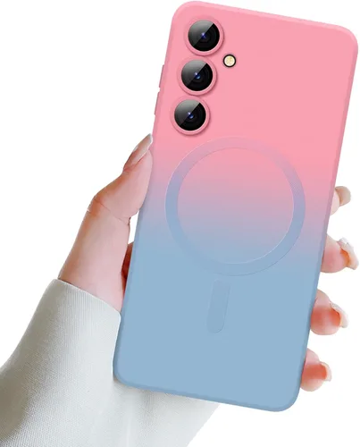 Miniatura 16 de Newseego Funda magnética para Samsung Galaxy S22 5G, funda de silicona líquida suave de lujo, antiarañazos, a prueba de golpes, protector completo