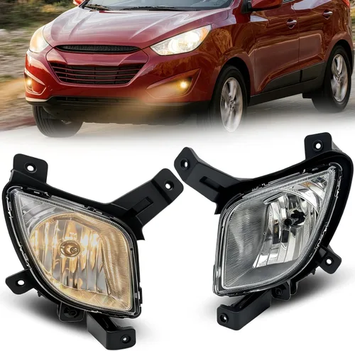 Miniatura 10 de Boxlight - Luces antiniebla compatibles con Hyundai Santa Fe 2007 2008 2009, un par de luces antiniebla con lente transparente para parachoques