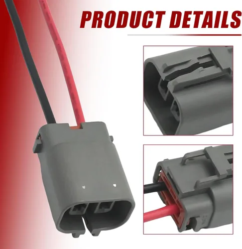 Miniatura 4 de Reemplazo del conector del mazo de cables del alternador de 2 pines para Ford Nissan Mazda Subaru Mitsubishi Reemplazo para Mercury Chrysler Dodge