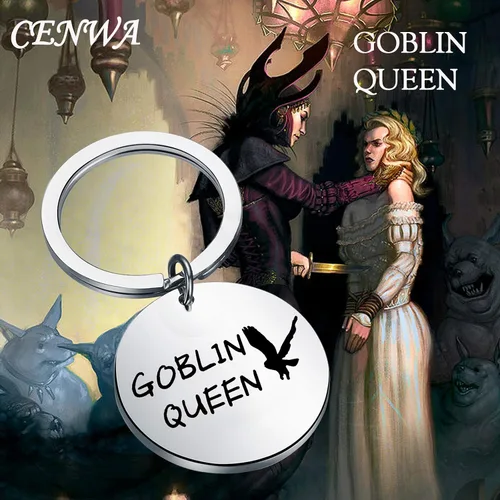 Miniatura 7 de CENWA - Llavero de laberinto inspirado en la joyería goblin Queen