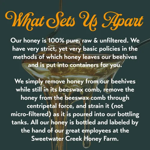 Miniatura 7 de Miel de azahar – 100% pura, cruda y sin filtrar – 32 onzas – Sweetwater Creek Honey Farm – Propiedad y operación de apicultores, 100% miel