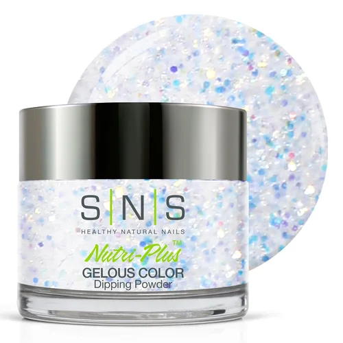 Miniatura 9 de SNS - Polvo de inmersión para uñas, polvo de inmersión de color geloso, Belvedere Lookout (amarillo, crema), color de uñas de larga duración dura 14