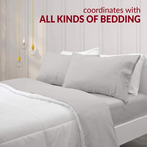 Miniatura 8 de Mellanni 2 fundas de almohada + 2 fundas de almohada Bundle&Save - Ropa de cama de lujo de hotel - El paquete incluye: 2 fundas de almohada