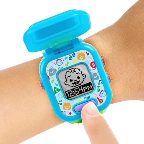 Miniatura 4 de Reloj inteligente de aprendizaje CoComelon JJ's para niños con 3 juegos educativos, reloj de alarma y cronómetro, juguetes para niños a partir de 3