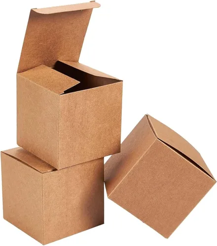 Miniatura 6 de Juvale Caja de Propuesta para Dama de Honor - Paquete de 100, Marrón, 3 x 3 x 3 Pulgadas - Mini Cajas de Regalo con Tapa para Galletas y Caramelos