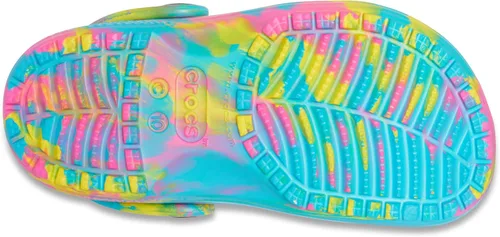 Miniatura 3 de Zuecos Crocs clásicos con diseño de teñido anudado marmoleado (para niños)